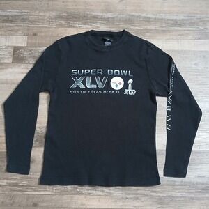Reebok‎ Pittsburgh Steelers Super Bowl XLV North Texas 2011 Thermal Shirt Mens M
